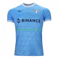 Camisola SS Lazio Homem Equipamento Primeiro 2022-2023 Manga Curta